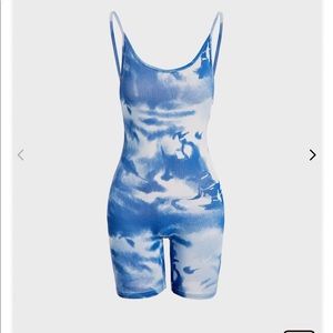 Tie Dye Tank Romper